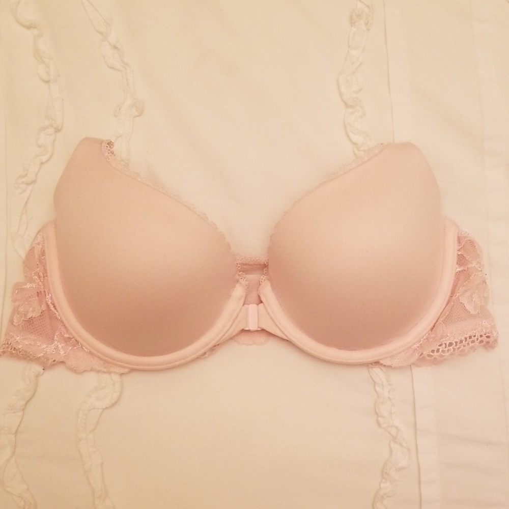 Blush pink lace 34B racer back